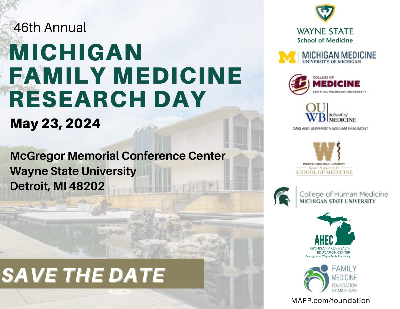 2024 Family Medicine Research Day Save the Date